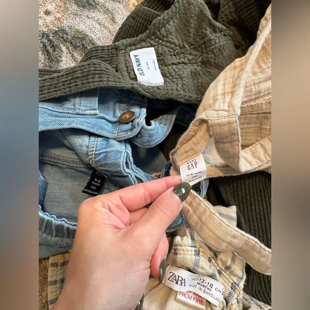 18m Baby Overalls lot - Gap, Old Navy, Zara